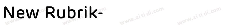 New Rubrik字体转换